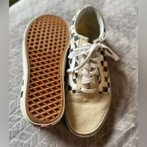 Vans Men's Old Skool Checkerboard Shoes |USED| Mens Size 8